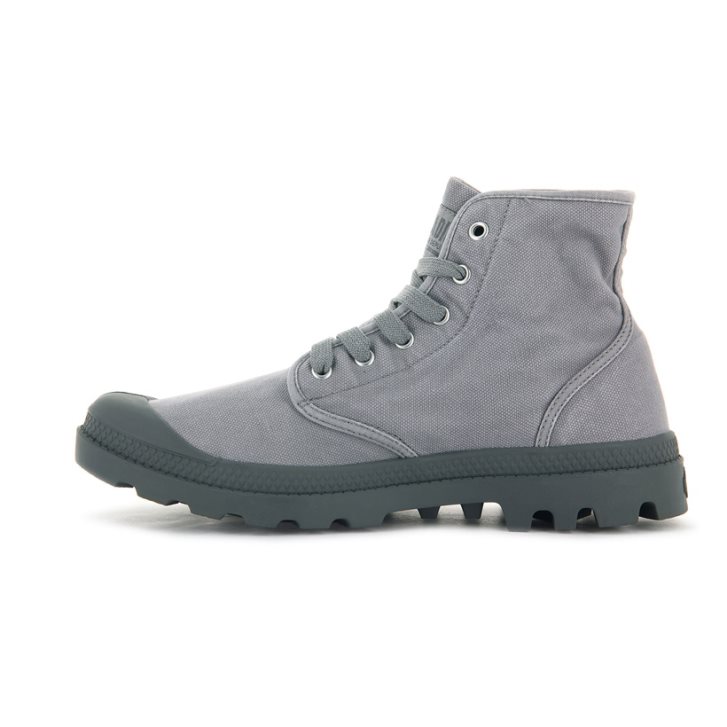 Palladium Pampa Hi Men's Boots Light Grey | UK D982-ZVI